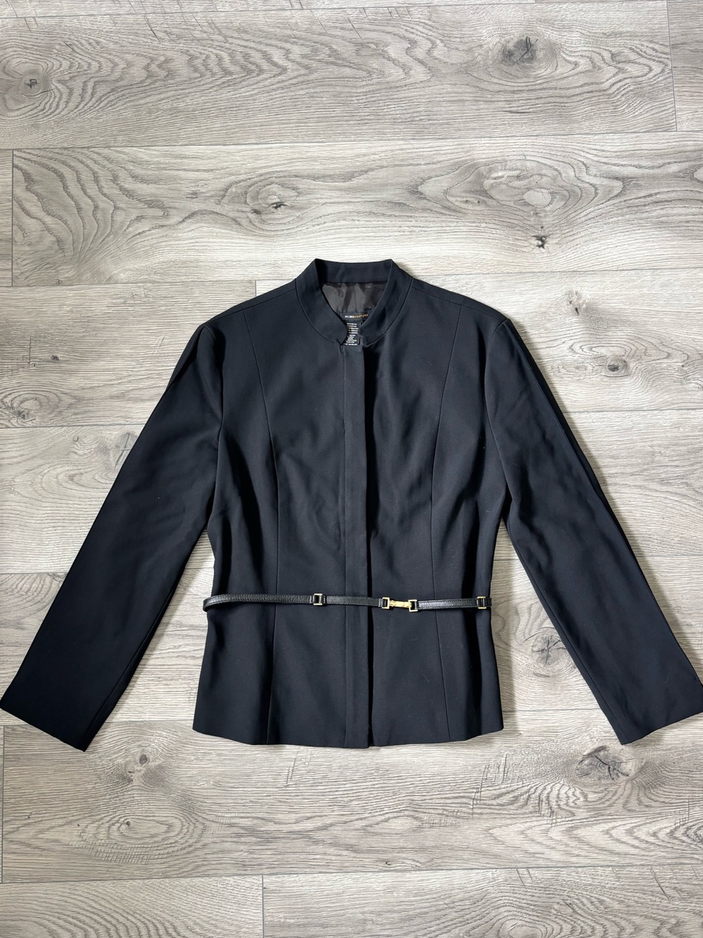 BCBGMaxAzria Black Tailored Belted Blazer Jacket - Size 4